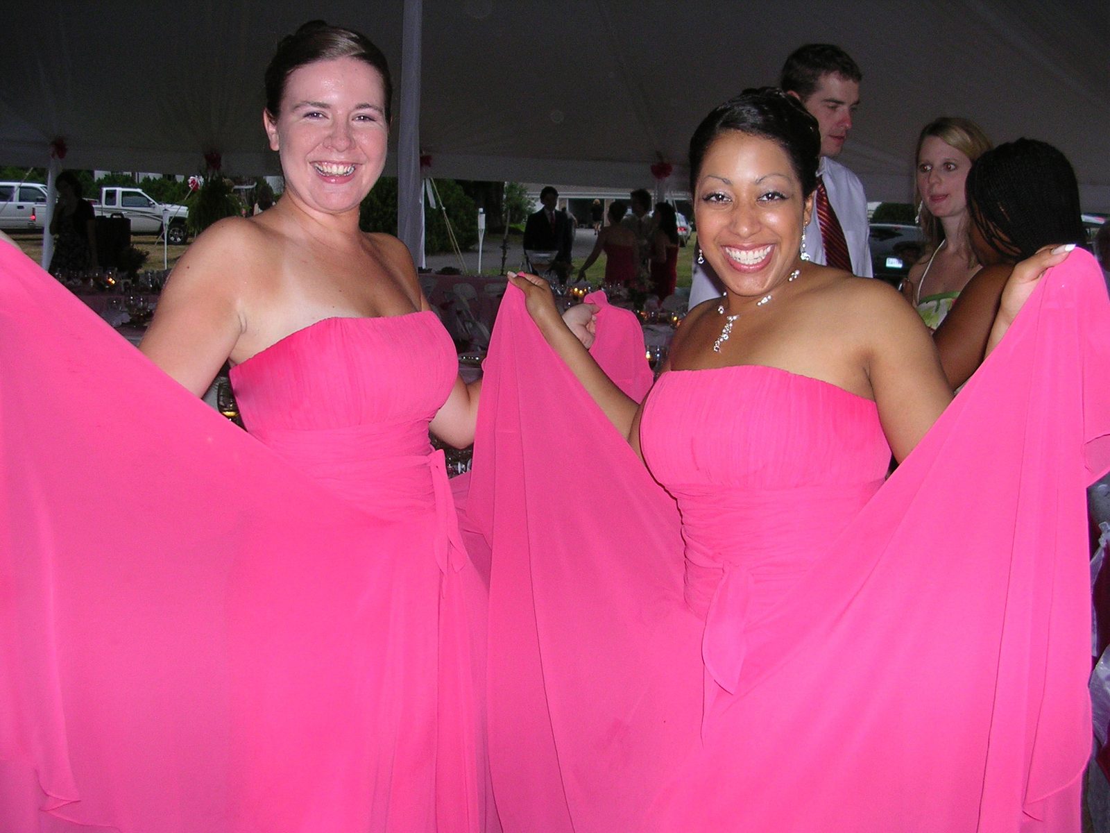 The dresses were very, very big.